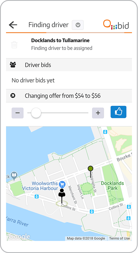 Find a driver bid